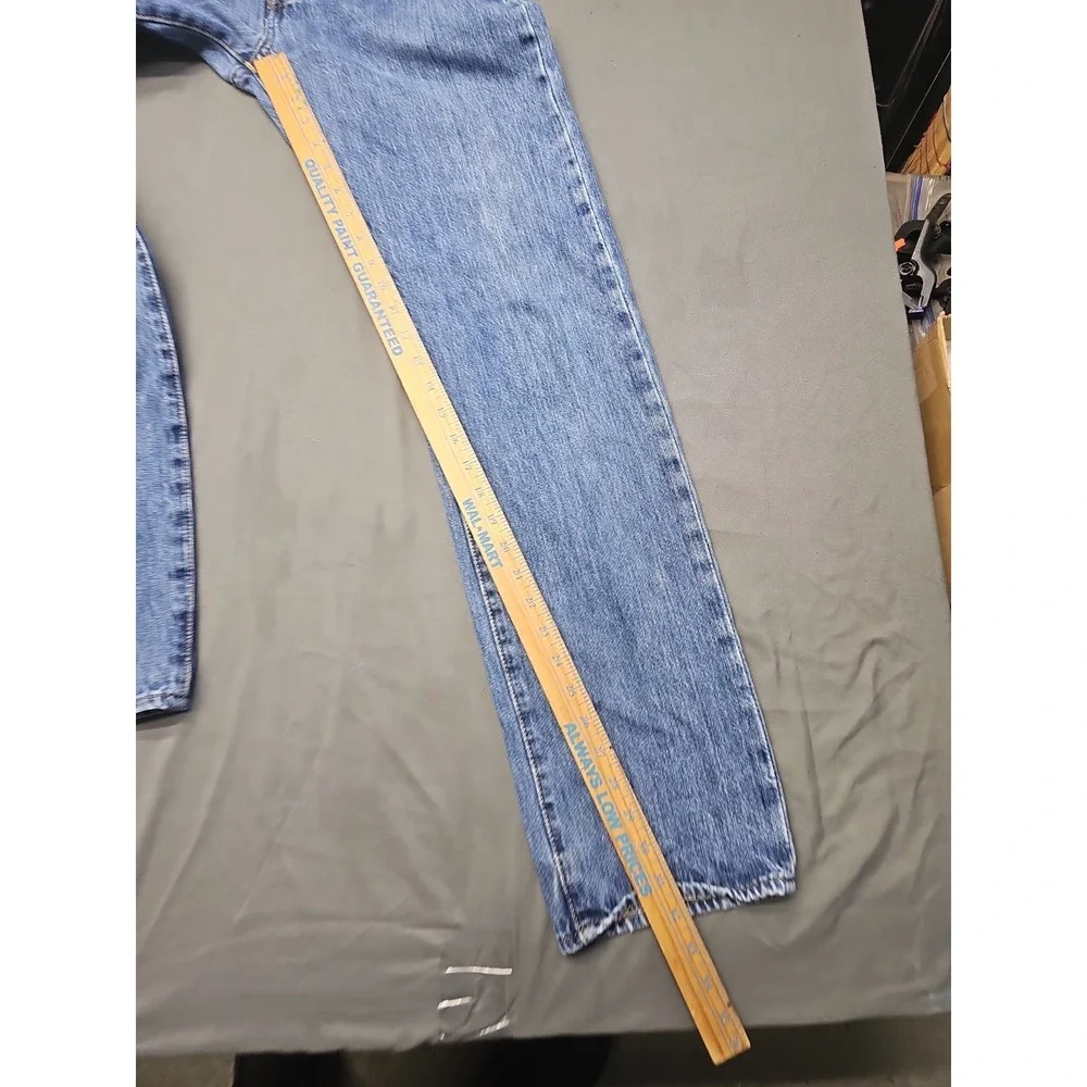 2-Levi's 501 Jeans Mens 32x34 (32x32) Blue Denim Straight Leg Button Fly Outdoor